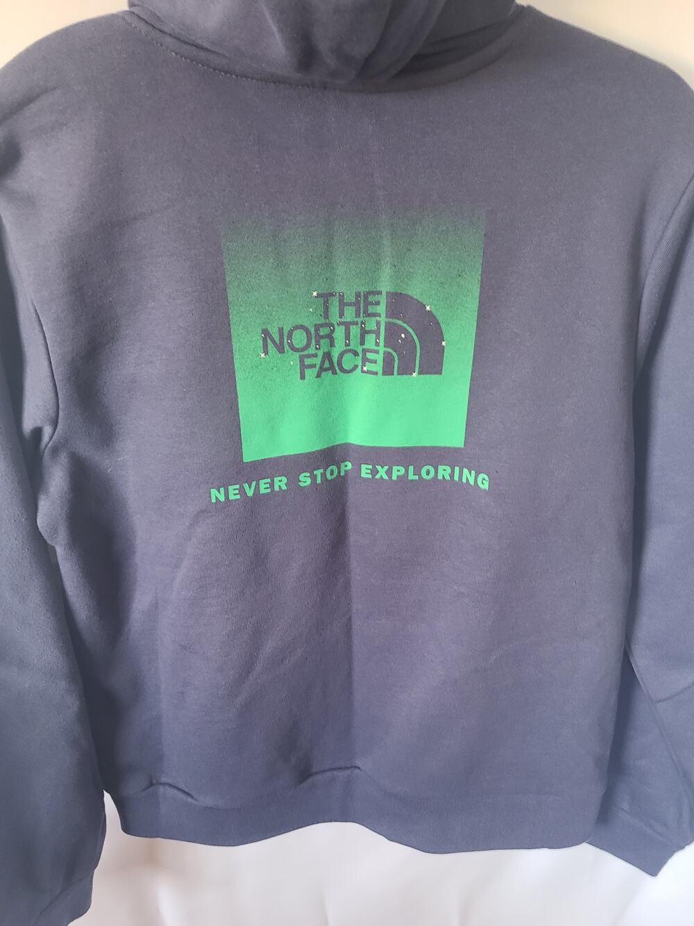 The North Face Women’s Hoodie Sweatshirt Navy Blue Green Logo NWT Size S
